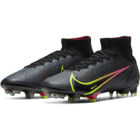 Nike Mercurial Superfly 8 Elite Grass Football Boots (FG) Black Yellow