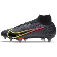 Nike Mercurial Superfly 8 Elite Iron-Blow Football Boots Anti-Clog (SG) Black Yellow