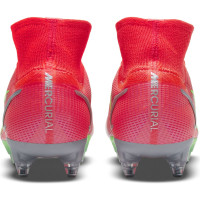 Nike Mercurial Superfly 8 Elite Ijzeren-Nop Voetbalschoenen Anti-Clog (SG) Rood Zilver