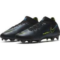 Nike Phantom GT Elite DF Gras Voetbalschoenen (FG) Zwart Geel Blauw