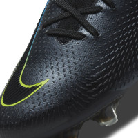 Nike Phantom GT Elite DF Gras Voetbalschoenen (FG) Zwart Geel Blauw