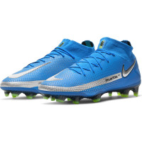 Nike Phantom GT Elite DF Gras Voetbalschoenen (FG) Blauw Zilver Groen