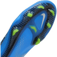Nike Phantom GT Elite DF Gras Voetbalschoenen (FG) Blauw Zilver Groen