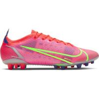 Nike Mercurial Vapor 14 Elite Kunstgras Voetbalschoenen (AG) Rood Zilver