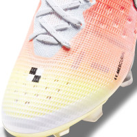 Nike Mercurial Superfly 8 Elite MDS Grass Football Boots (FG) White Silver Orange