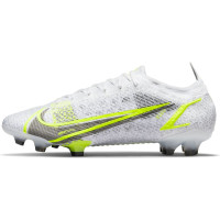 Nike Mercurial Vapor 14 Elite Gras Voetbalschoenen (FG) Wit Zwart Zilver Geel