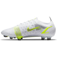 Nike Mercurial Vapor 14 Elite Gras Voetbalschoenen (FG) Wit Zwart Zilver Geel