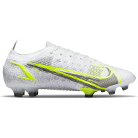 Nike Mercurial Vapor 14 Elite Gras Voetbalschoenen (FG) Wit Zwart Zilver Geel