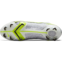 Nike Mercurial Superfly 8 Elite Gras Voetbalschoenen (FG) Wit Zwart Zilver Geel