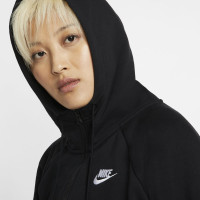 Nike Sportswear Hoodie Full Zip Vrouwen Zwart Wit