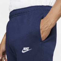 Nike Sportswear Club Joggingbroek Fleece Donkerblauw Wit