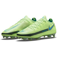 Nike Phantom GT Elite Grass Football Boots (FG) Lime Turquoise