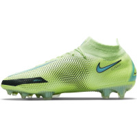 Nike Phantom GT Elite DF Gras Voetbalschoenen (FG) Lime Turquoise