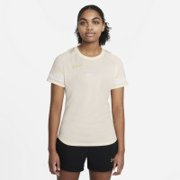 Nike Trainingsshirt Academy 21 Dames Beige Wit Goud
