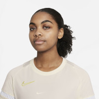 Nike Trainingsshirt Academy 21 Dames Beige Wit Goud