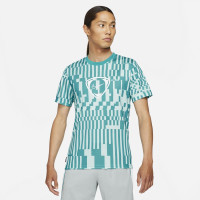 Nike Training Shirt Academy Blue Turquoise White