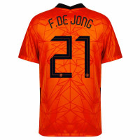 Nike F. de Jong 21 Nederland Thuisshirt 2020-2022